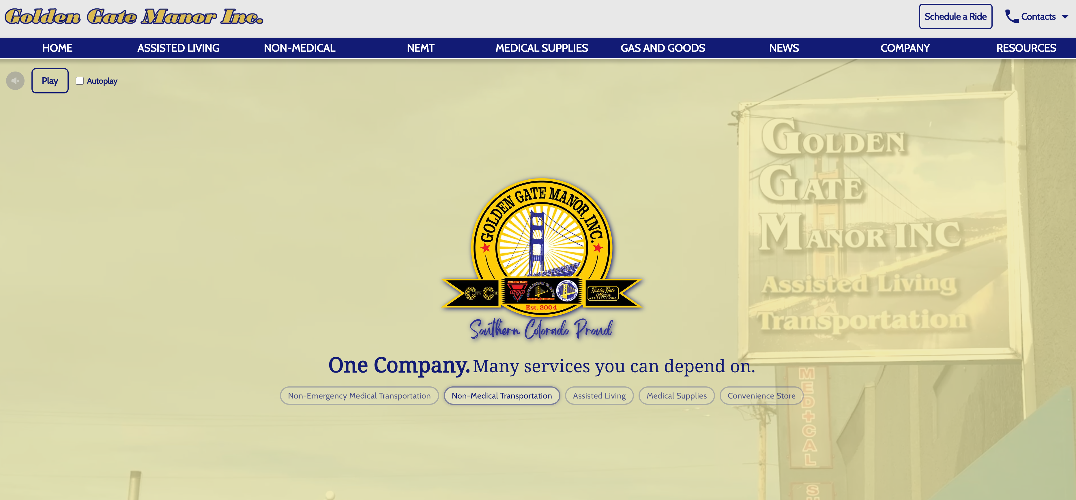 Golden Gate Manor homepage